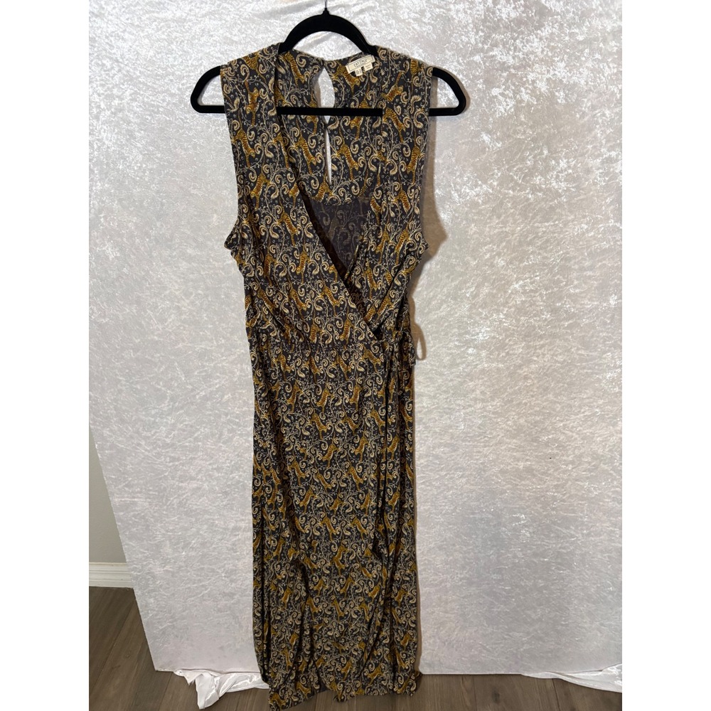 FatFace Boho Paisley Wrap Maxi Dress Women's Sz 10 Festival Vacation - Picture 4 of 12